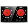 Double Head High-Power Rapid Heating Double-Head Electric Ceramic Stove Knob Control For Kitchen High-Temperature Cookware 5