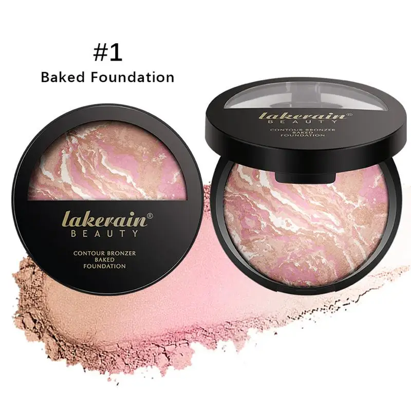 Baked Powder Makeup Pressed Powder Makeup Palette Natural Colors Face Loose Setting Finish Cosmetics Loose Powder Makeup Cosmetics