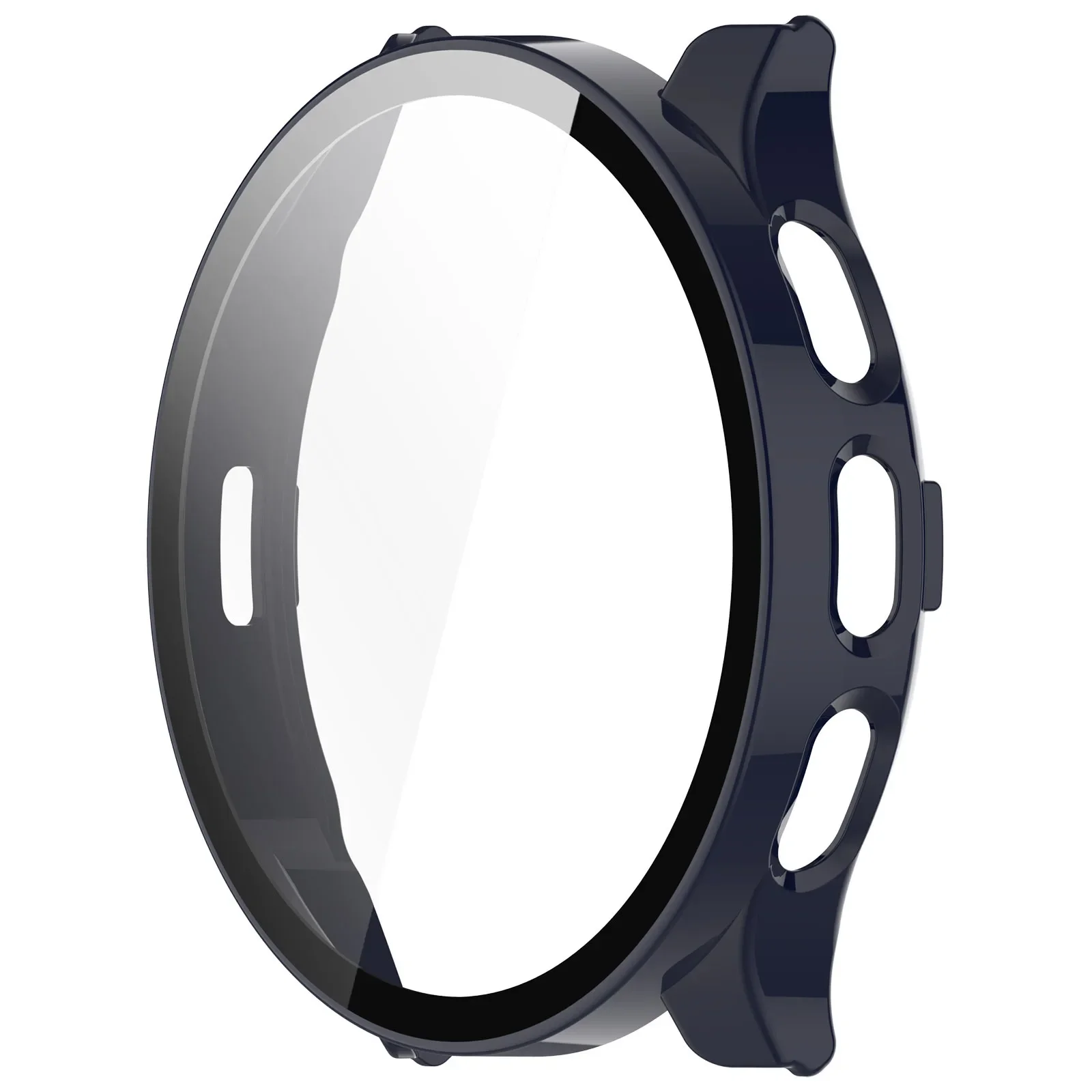Tempered Glass Protective Shell for Smartwatches - Screen Protector Cover with Bumper
