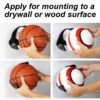 Ball Holder Wall Mounted Basketball Football Volleyball Rugby Exercise Ball Storage Rack Display Stand Holders Plastic Claw Rack 4