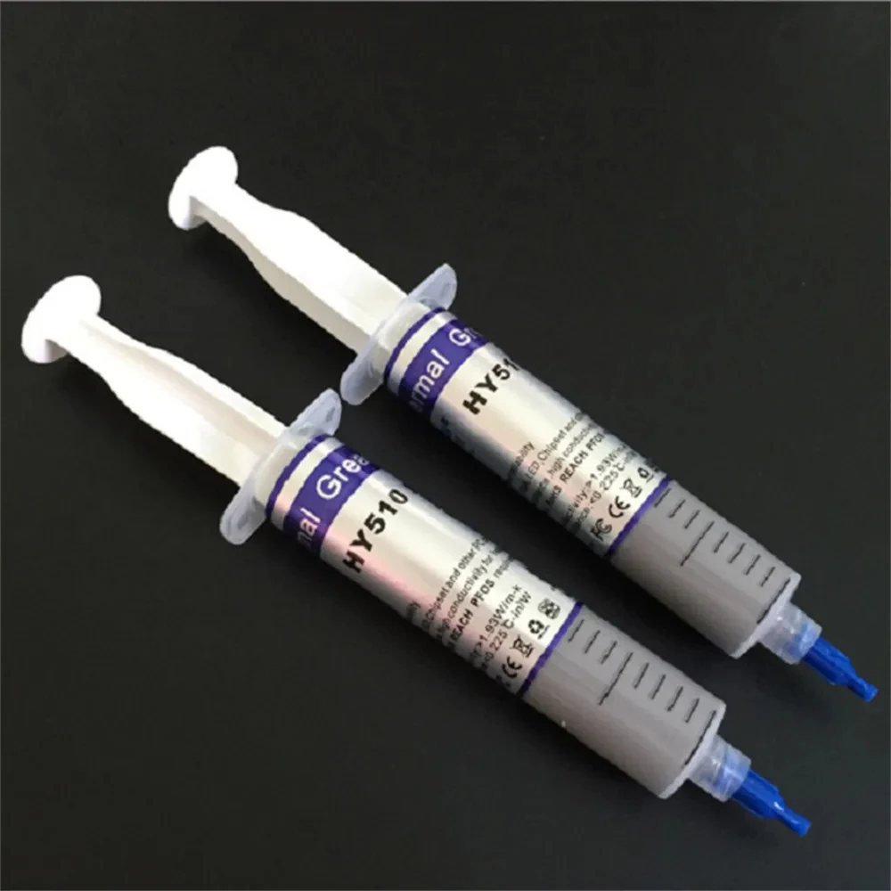 10g/25g Silicone Thermal Paste 1.93W/m-k HY510 Heat Transfer Grease Heat Sink CPU GPU Chipset Notebook Computer Cooling Syringe thermal paste thermal glue