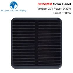 Compact Solar Panel Charger for DIY Projects & Portable Solar Applications (1PCS)