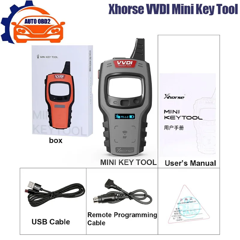 

Global Version Xhorse VVDI Mini Key Tool With Free 96bit 48-Clone Function with Super Chip or ID48 Chip Remote Key Programmer