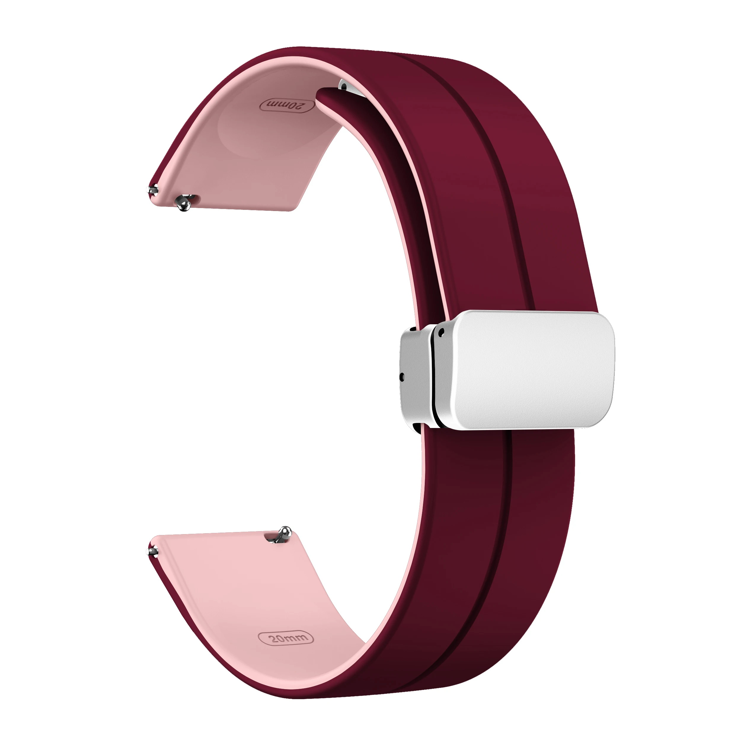 Magnetic Buckle Silicone Sport Band Smartwatch Wristband Bracelet