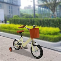 Vélo d'apprentissage à pédales pour enfants de 12 pouces, capacité de charge de 40kg, rose/jaune/vert pour 2-4 ans 4