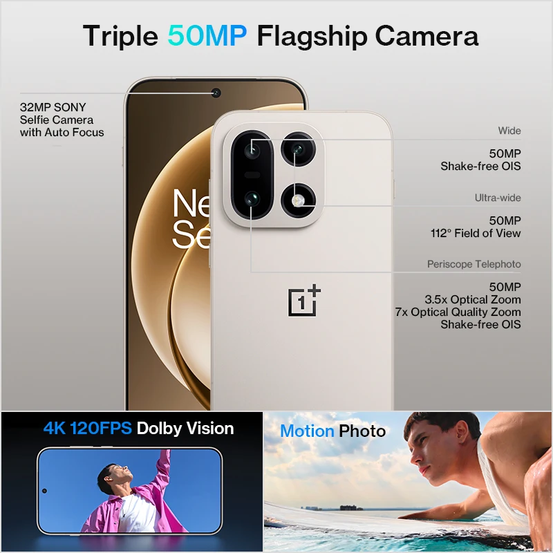 最新 OnePlus 15 12GB/256GB グローバルバージョン OnePlus 15 グローバルバージョンが約10.2万円で販売開始～IP69防水