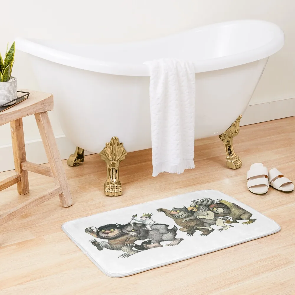 

Wild Things Romp Graphic Bath Mat Bathroom And Shower Products Bathroom Rug Set Bath Carpet Mat