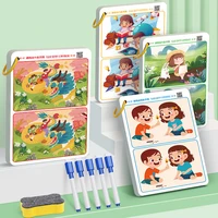Writing Cards To Draw Identifying Differences Teaching Resources Equipment Reusable Kids Educational Toys Supplies 1