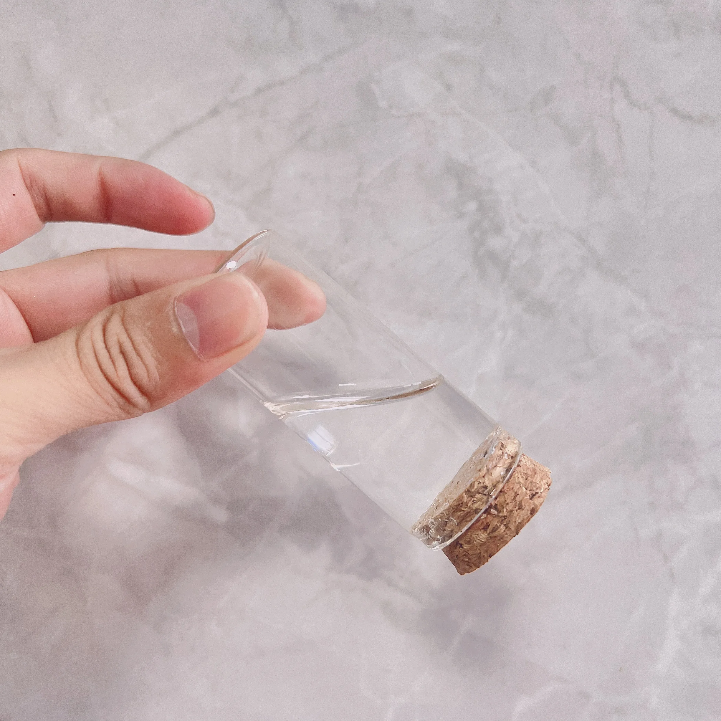 56 PCS Party Glass Bottle 26*30*70mm 30ml DIY Mini Glass Jars Cork Stopper Clear Small Jars Vials Wishing Message Bottles 5