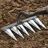 Garden Weeding Hoe Rake Farm Tool Weeding Scarifier Artifact Agricultural Tools Tooth Nail Harrow Metal Harrow Gardening Tools 5