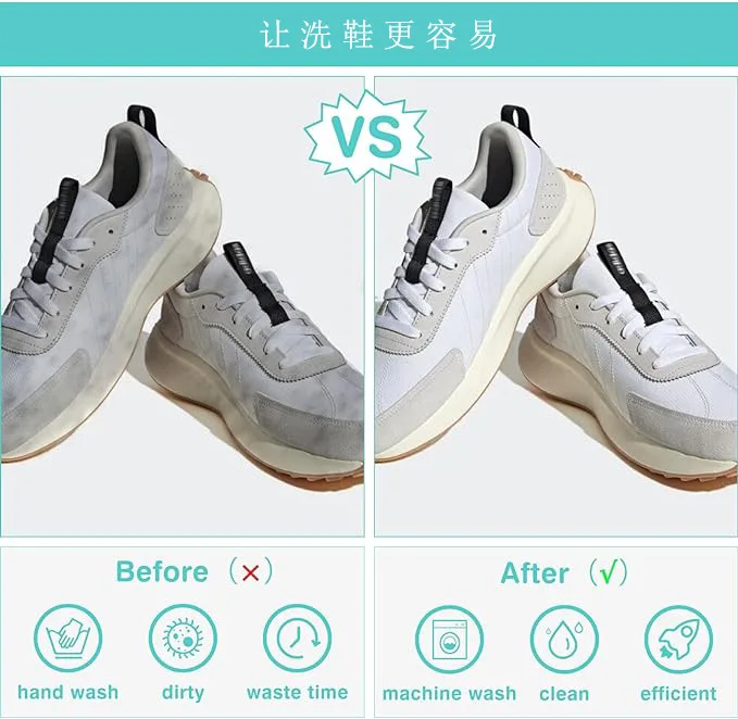 Side Zipper Shoe Bag Washing Machine Chenille Velvet Lined Portable Fluffy Fiber Sneaker Laundry