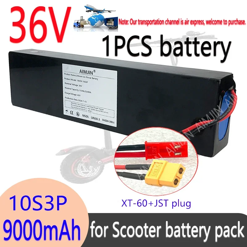 10S3P 36V Lithium battery pack,For Kugoo S2 / S3 / S4 / M2