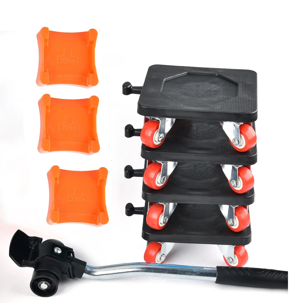 

8pcs/Set Heavy Duty Furniture Lifter Roller Handling Tool Kit 500kg Labor-Saving Appliance Lift Slider Large Furniture Handling
