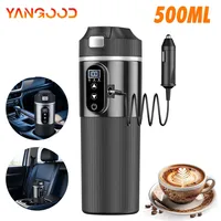 Bouilloire électrique portable 12V/24V pour voiture, chauffe-eau de voyage, chauffe-eau de voiture 500ML, petit chauffe-eau pour thé, café, lait 1