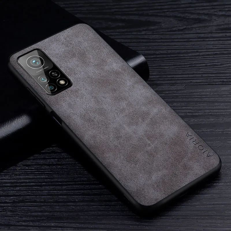 Premium PU Leather Scratch-Resistant Solid Color Phone Case