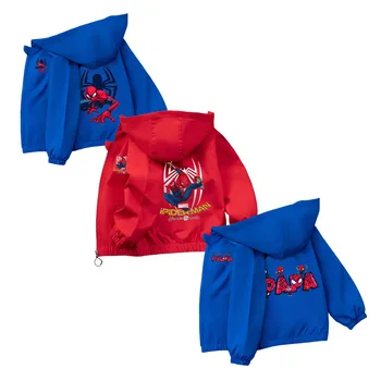 Boys Spiderman Waterproof Jacket 1