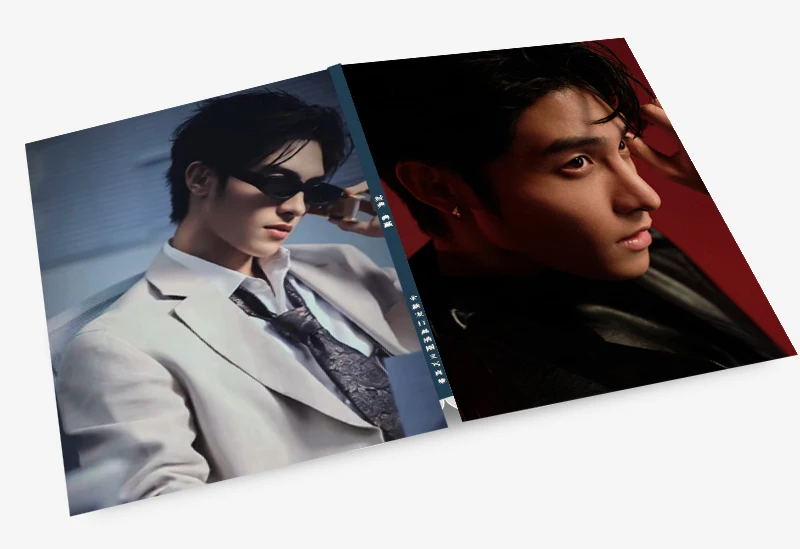 Calendario, Photobook, Mini Card, Adesivi, Album Fotografico, Art Book dell'attore cinese He Yanchao - immagine 2