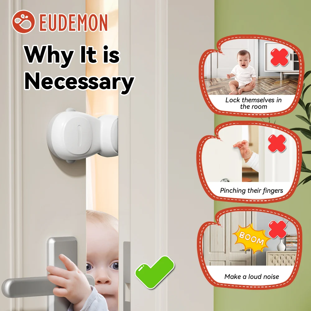 EUDEMON 1PC Baby Safety Refrigerator Door Stopper Single-Door