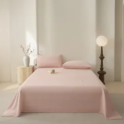 Luxurious Pure Cotton Double - Layer Bedsheet - High - Quality Cozy and Breathable Flat Sheet - 230x245cm Only Sheet (7)