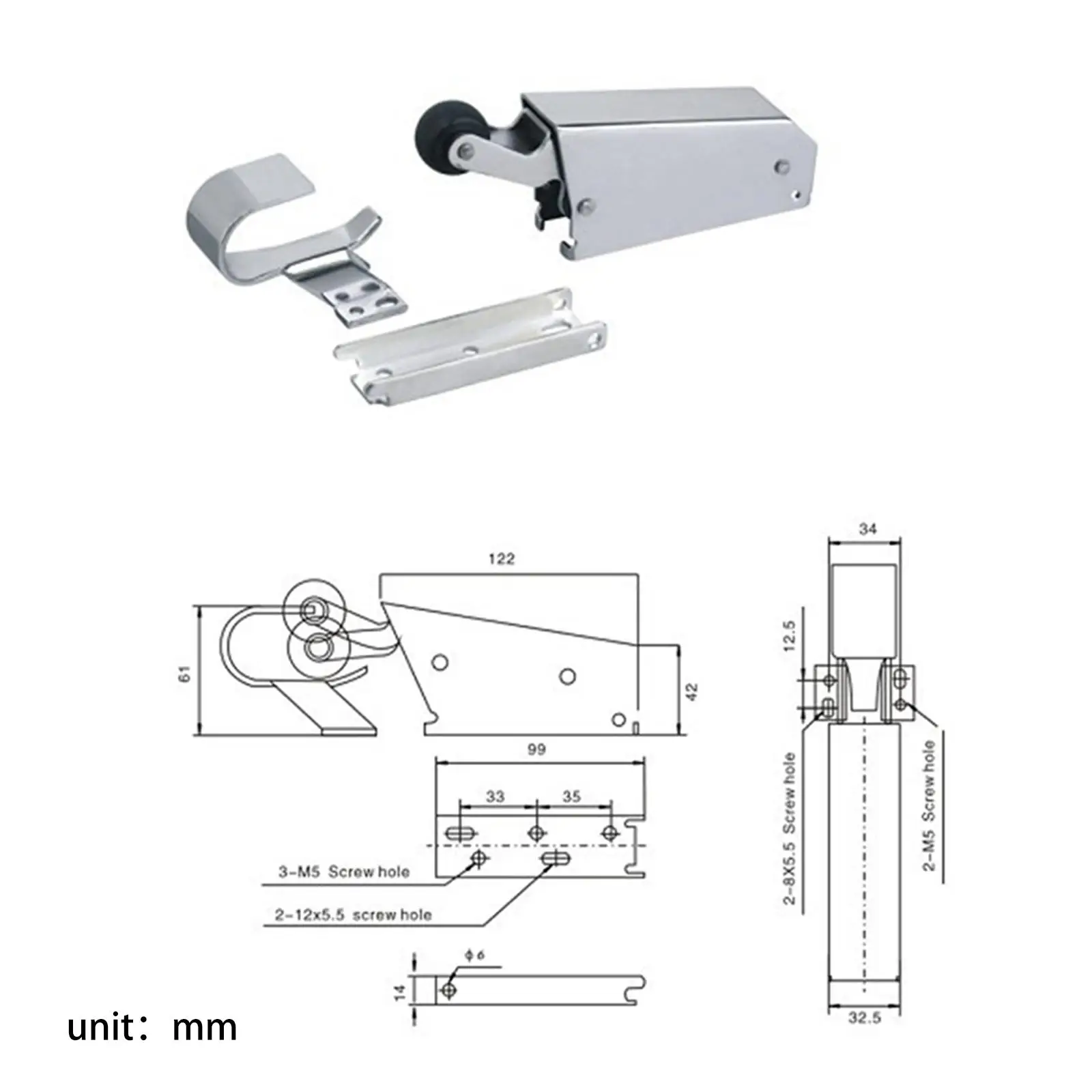 Spring Action Doors Closer Office Cooler and Freezer Door Closer