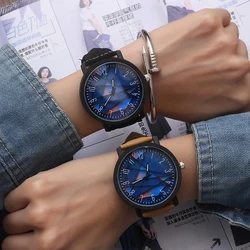 Large Dial PU Fashion Wrist Watch Women  Ladies Quartz Wristwatches  Clock Female Hours Hodinky Montre Femme