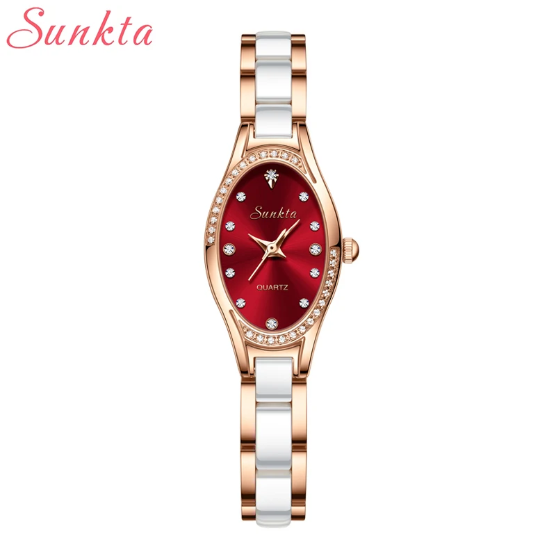 New LIGE SUNKTA Women Watches Luxury Brand Watch Bracelet Waterproof Diamond Ladies Wrist Watches For Women  Relogio Feminino