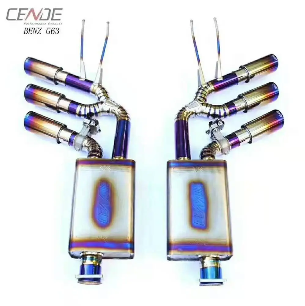 

Performance stainless steel exhaust valvetronic muffler for Benz G63 W464 G500