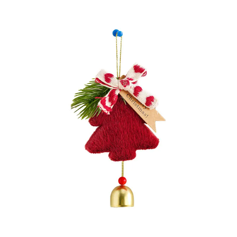 New Christmas Tree Hanging Bell Decorative Doorbell Christmas Wind Chime Gift Suitable for Home Decoration Holiday Decoration
