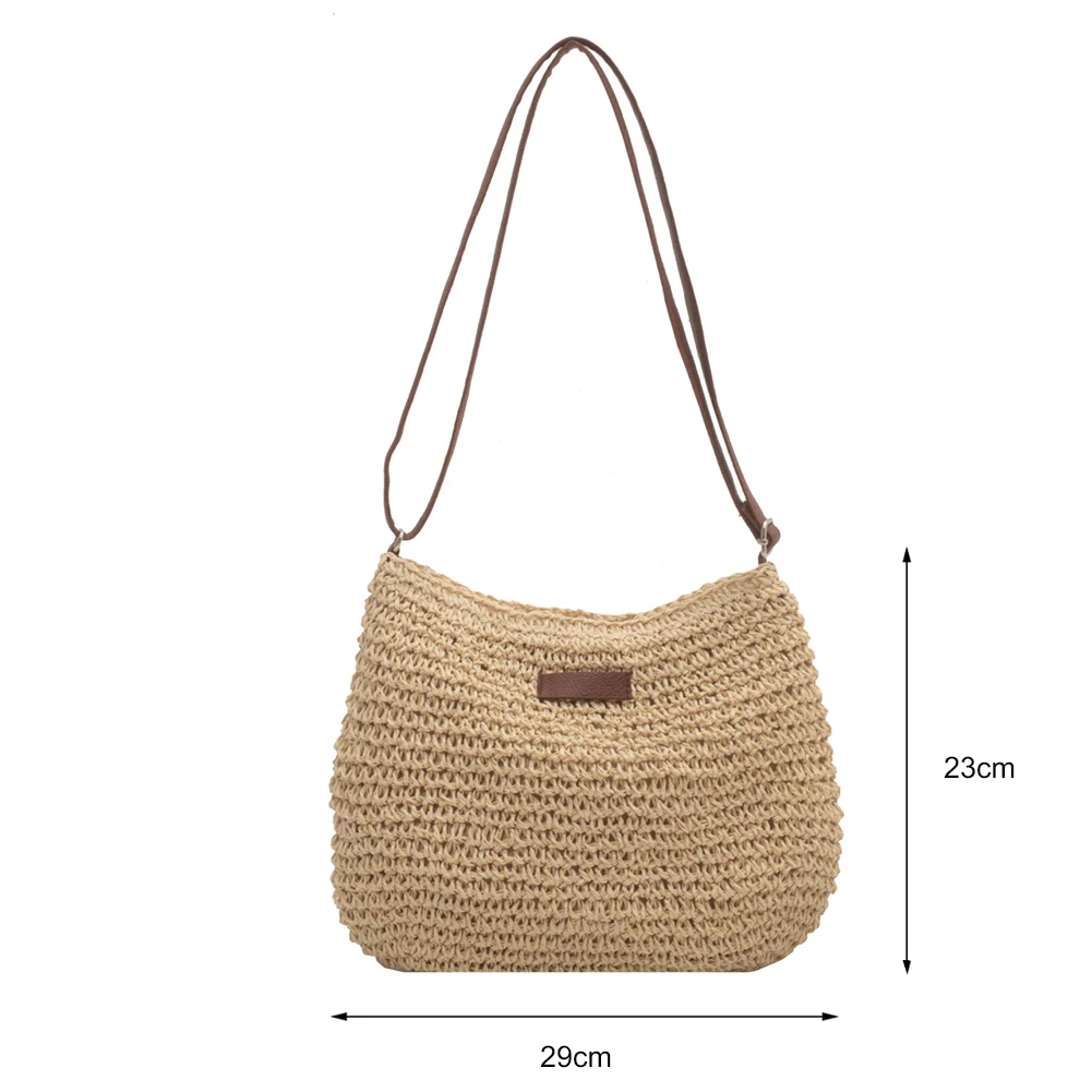 Women's Straw bag for Summer Woven Shoulder Bags for Women Basket Bolsa Messenger Bohemian Beach Bags Handbag boho bag Vacation