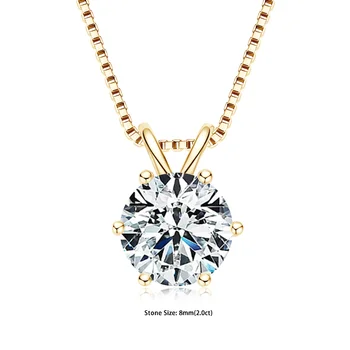 Still Light - Moissanite Solitaire Necklace 3