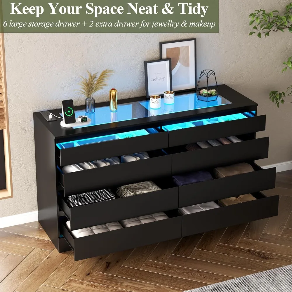 LED Storage Dresser 5