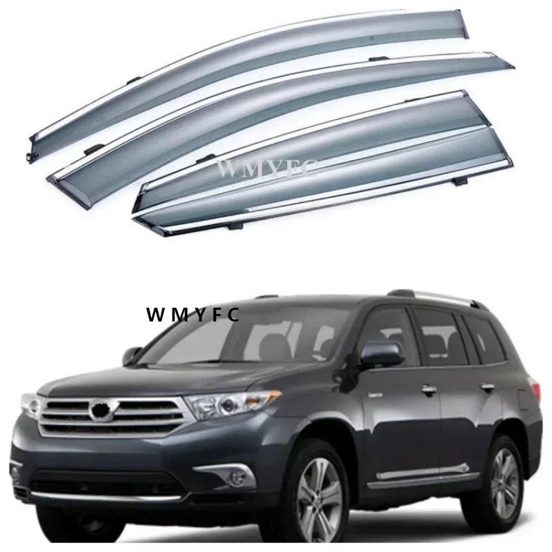 

Side Window Deflector For Toyota Highlander 2008 2009 2010 2011 2012 2013 Window Visors Wind Seflector Sun Guard Rain Vent Cover