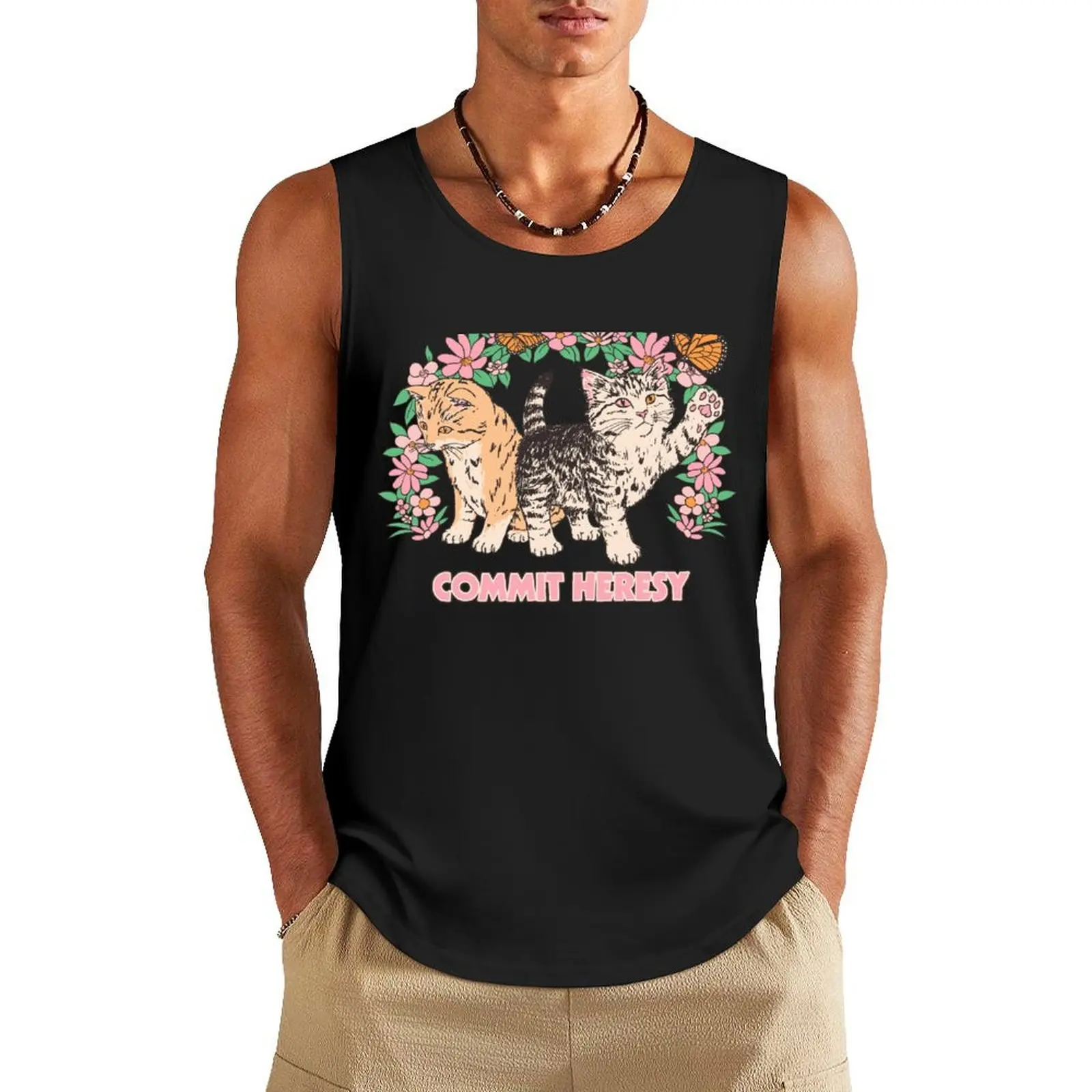 

Commit Heresy Tank Top men clothings sleeveless Men's t-shirts