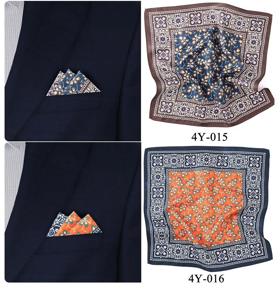 Tailor Smith Neue Designs Taschentuch mit Muster, Modisches Herren-Taschentuch, Blumenmuster-Taschentuch für Herren – Detail 14