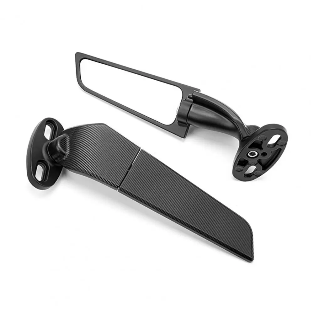 

Durable Motorbike Mirror Wide Vision Easy Installation Fixed Wing Rearview Mirror Rainproof Motorcycle Mirror