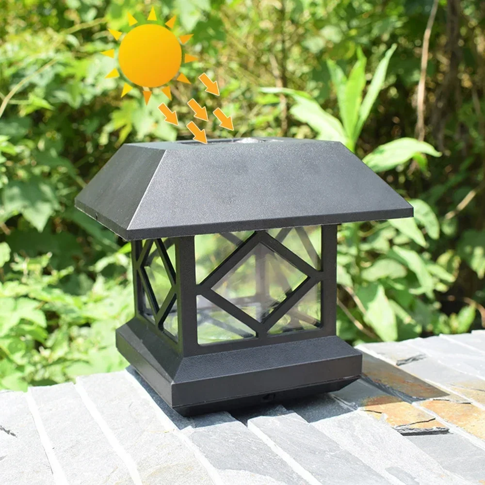 

Налобный фонарь на солнечной батарее, лампочки, наружная деревянная лампа для забора, освещение для двора, сада, ландшафта, декоративное ночное освещение, яркий