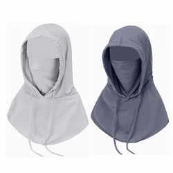 Enhanced Unisex Sun/UV Protection Breathable Balaclava Face Mask with Extended Neck Cover - One Size (2pcs)
