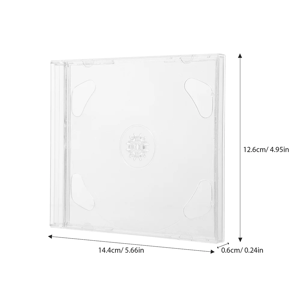 Cd Dvd Storage Bag Cd Dvd Storage Case 10 Pcs Clear Cd Cases Reusable Cd Box Dvd Case Lightweight Disc Holder Square Organizer Music Storage Game Bag Pc Driver Holder