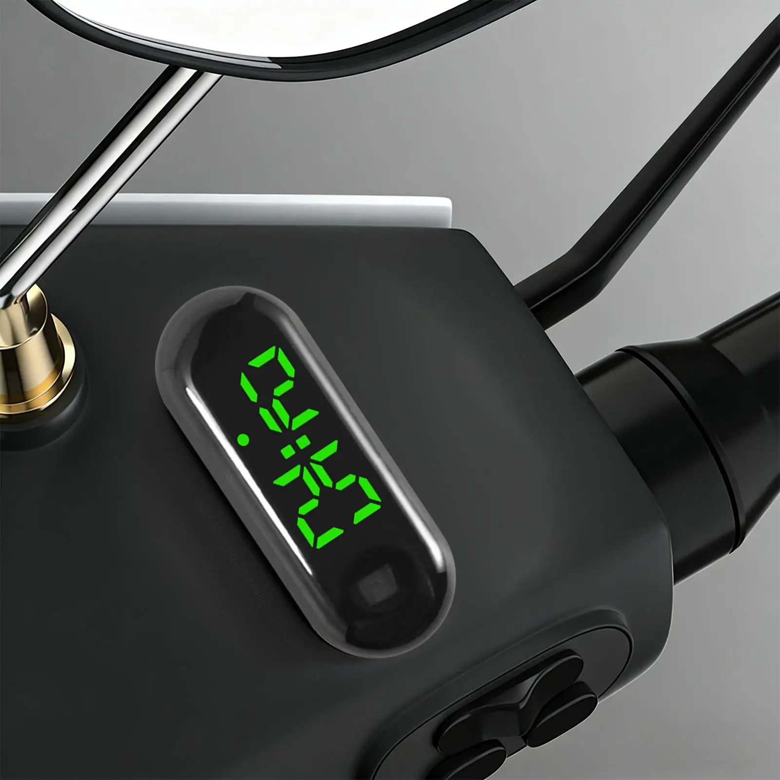 Waterproof Luminous Digital LED Clock for Electric Vehicles and Scooters
