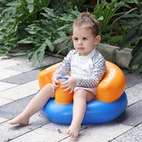 Swimbobo Inflatable Portable Multifunctional Kids Sofa Seat Chairs for baby Bath Shower Learning Bathing Stool Eating Pvc Chair 2