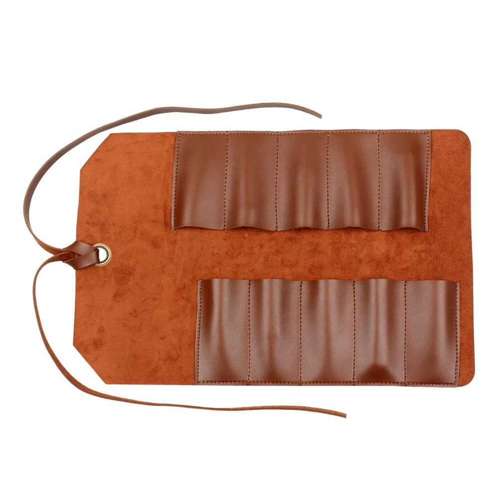 Leather Tool Bag Case Tool Roll Bag Pouch Case Organizer Holder Wrench Screwdriver Pliers Tool Pocket Storage Bag Case