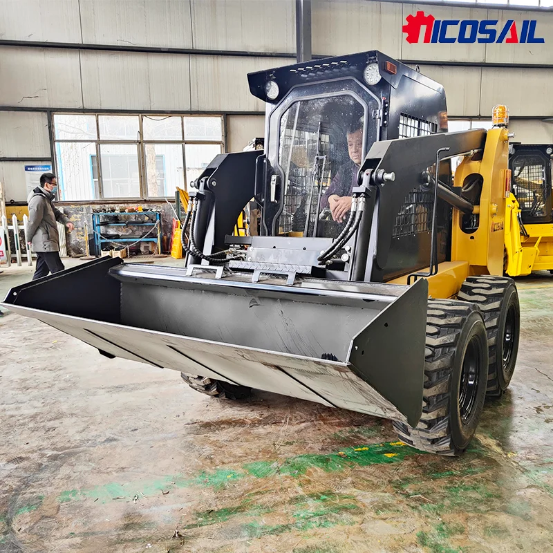 Chinesische Marke 3,7 Tonnen Mini-Kompaktlader Neuer 0,5 m3 Rad-Kompaktlader Bester Preis zum Verkauf
