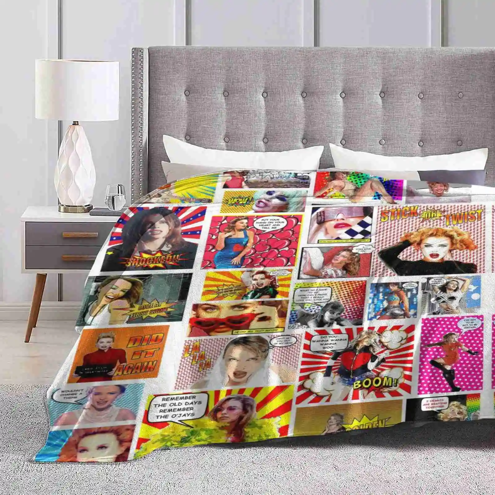 Kylie Minogue ..... Ancora Di Più Pow Wow K30 Divano Letto Confortevole Di Alta Qualità Coperta Morbida Kylie Minogue