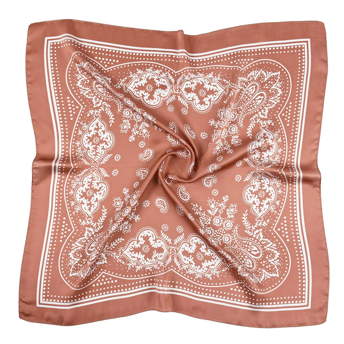 Women's Paisley Pattern 70 Silky Texture Basic Retro Bohemian Style Headband Small Square Scarf 3