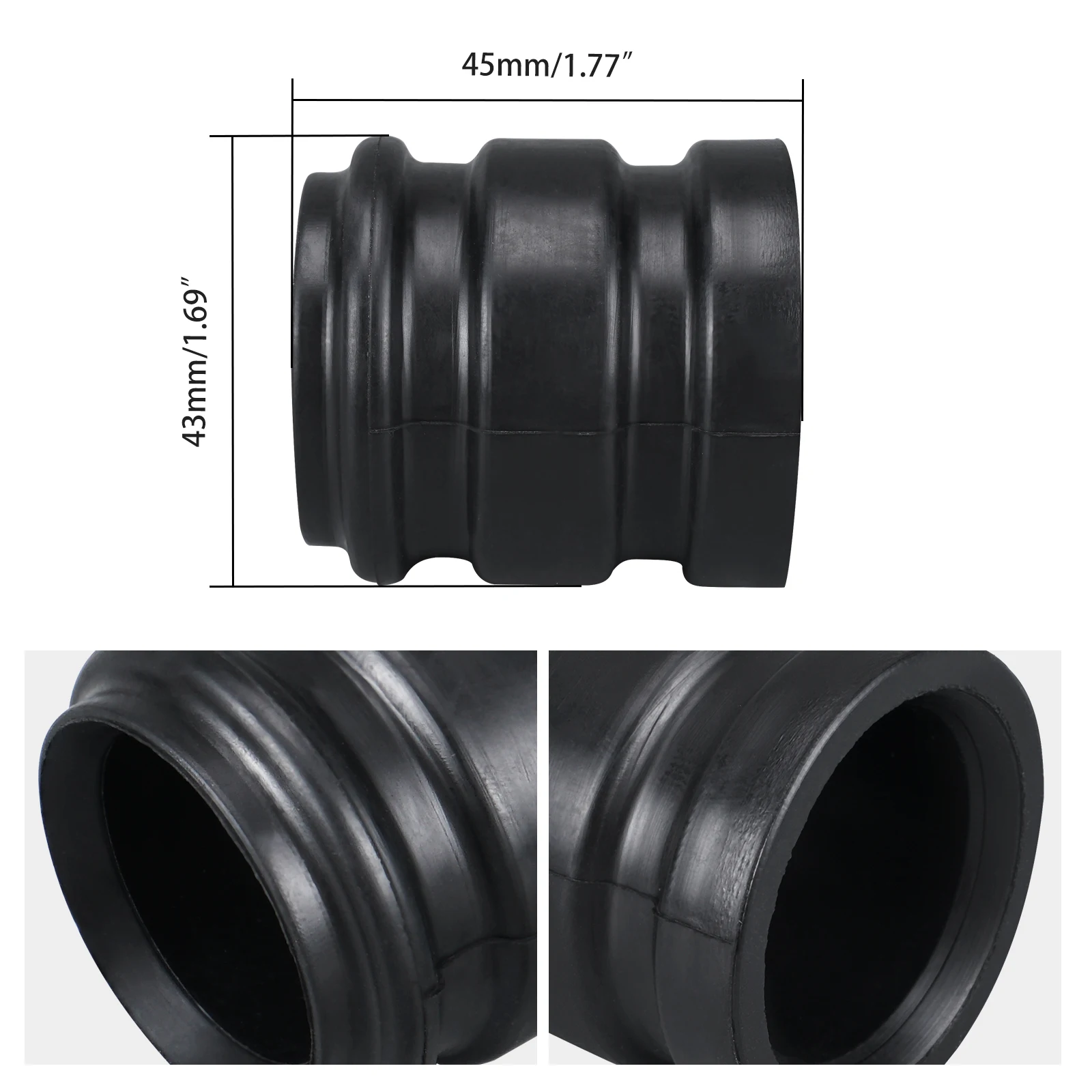 NICECNC Für KTM EXC 300 EXC 250 XCW 300 SX 250 1998-2016 Auspuff Endrohr Gummi Dichtung joint Für Beta RR 300 Für Husqvarna TE 300 – Detail 2