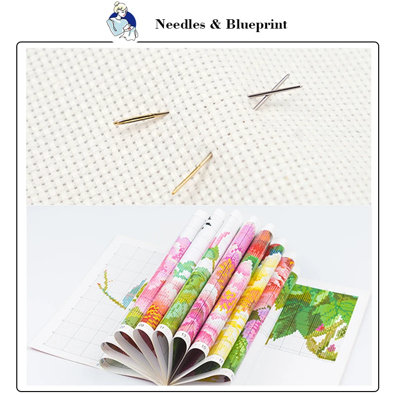 k.k様　15点セット　ハンドメイド　２点からお得♪ Joy Sunday Silent Night Pattern Print Cross Stitch Kits Aida