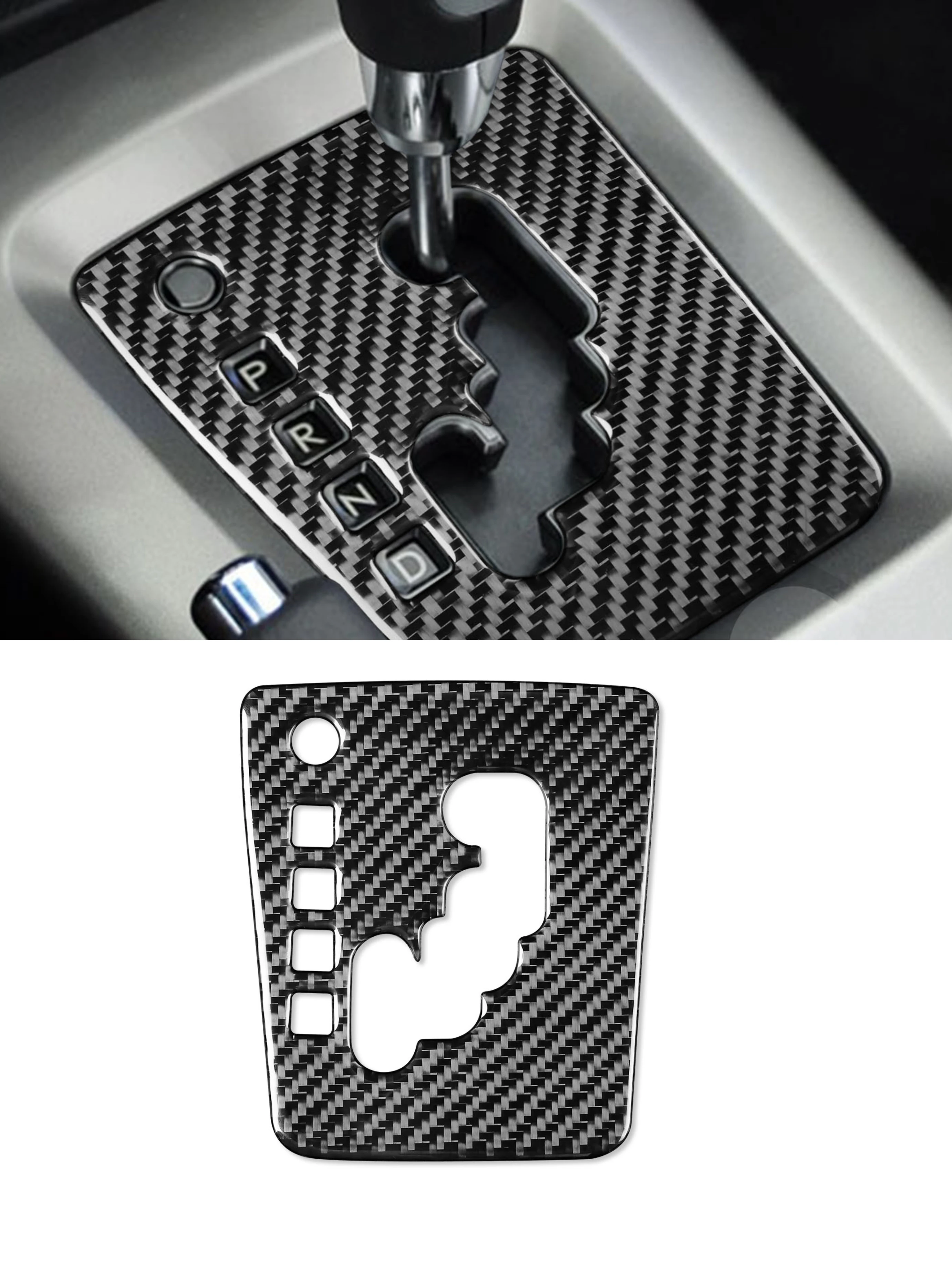 

Gear Shift Panel Cover Trim Sticker for Subaru Forester 2008 2009 2010 2011 2012 Decal Car Interior Accessories Carbon Fiber