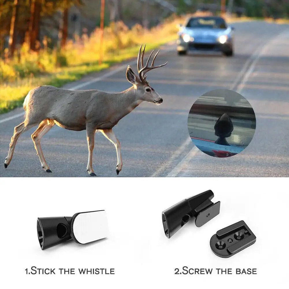 8PCS Ultrasonic Car Deer Whistle Animal Repeller Auto Safety Stick To Your  Bumper Or Grille With The Tape For Deer Dogs Coyote - AliExpress