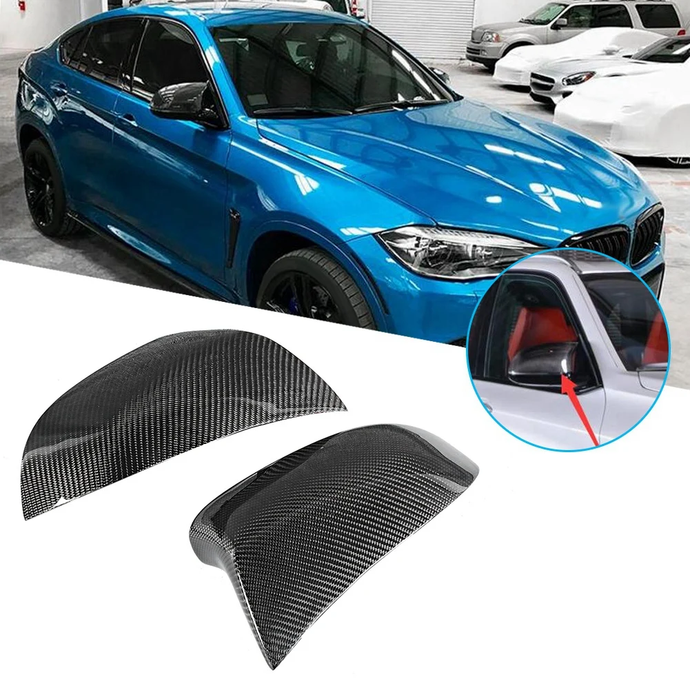 Side View Mirror Cover Car Carbon Fiber Rearview Mirror Cover