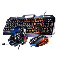 Hot Sale 3 In 1 RGB Colorful Backlit 104 Keys Gaming Mechanical Keyboard And Mouse Headphone Combo For PC Gamer - Image 3